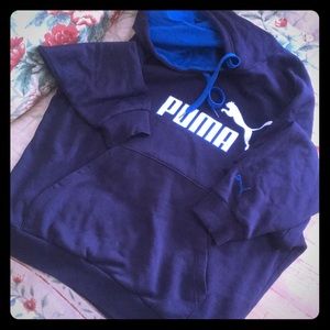 Blue Puma hoodie - size L